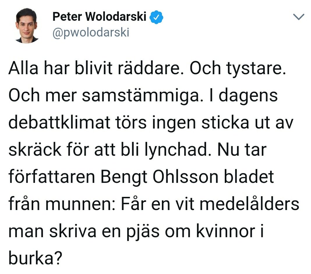 Wolodarski om att alla blivit räddare