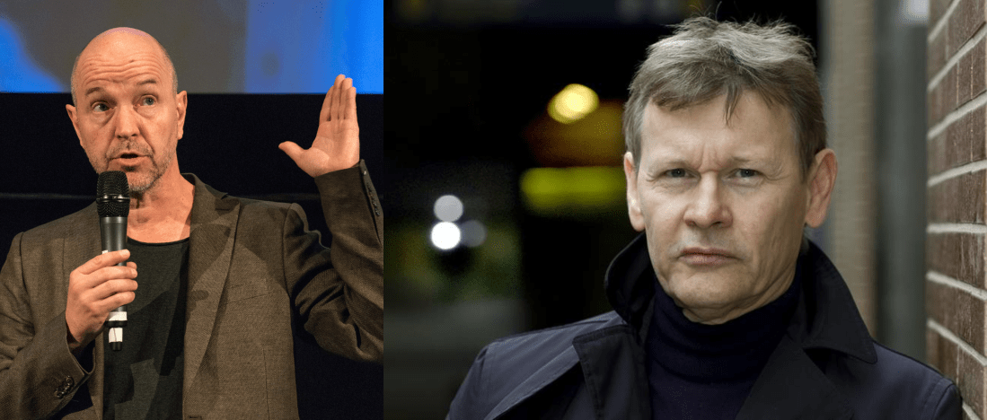 Gellert Tamas till vänster och Sven Åke Christianson till höger